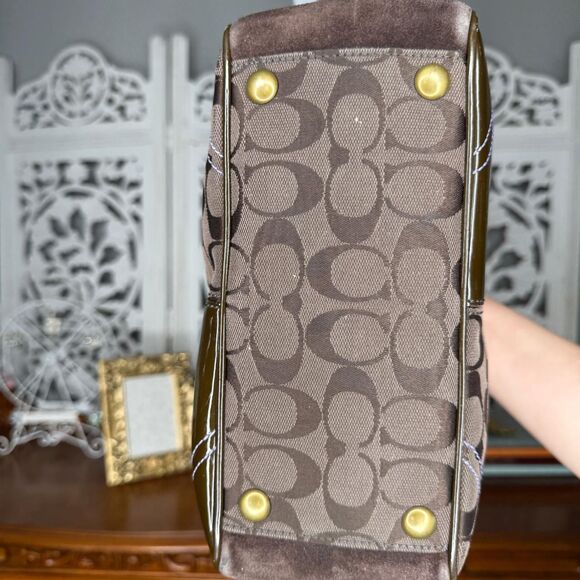 Coach Patchwork Tote Bag with Matching Clutch F06J-F10432 - Picture 6 of 8